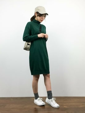 「アクティブ」｜「アイテム（ワンピース）」を使った、Ayaka.·˖*✩さん（レディース・160cm）の秋コーディネート
