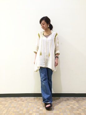 「Sheta（シータ）のアイテム」を使った、MURATA_157cmさん（レディース・157cm）の春コーディネート