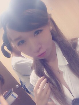 「忘れちゃった♡のアイテム（シャツ/ブラウス、ホワイト系）」を使った、TOMOMISUZUKIさん（レディース・154cm）の夏コーディネート