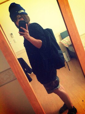 「迷彩パンツ」｜まあこ。さん（レディース・147cm・20代）の秋コーディネート