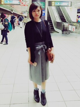 「アイテム（ワンピース/ドレス）」を使った、Kaoru Chibaさん（レディース・43cm・20代）の春コーディネート