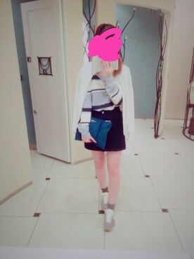 「AVAN LILY（アヴァンリリィ）のアイテム（ブルゾン）」を使った、みちゅめろさん（レディース・161cm）の春コーディネート