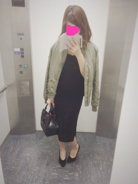 「ENVYM（アンビー）のアイテム（ブルゾン）」を使った、みちゅめろさん（レディース・161cm）の春コーディネート