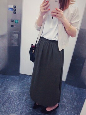 「CECIL McBEE（セシルマクビー）のアイテム（ブルゾン）」を使った、みちゅめろさん（レディース・161cm）の春コーディネート