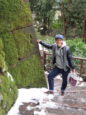 「POLO RALPH LAUREN（ポロ ラルフ ローレン）のフリース フルジップ フーディ（パーカー）」を使った、Uenさん（メンズ・165cm）の春コーディネート