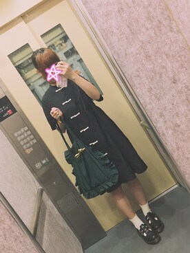 「I am I （アイアムアイ）のアイテム（ワンピース/ドレス、ブラック系）」を使った、shikiwwwさん（レディース）の秋コーディネート