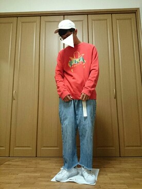 「ラブ＆ピース2016」｜「アイテム（スウェット）」を使った、男子高校生さん（メンズ・170cm）の秋コーディネート