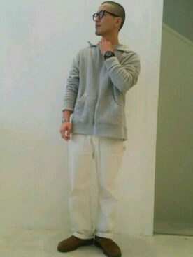 「CANTON（キャントン）のアイテム（パンツ）」を使った、D.nakamuraさん（メンズ・170cm）の秋コーディネート