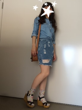 Kaoさん（レディース・157cm）の夏コーディネート