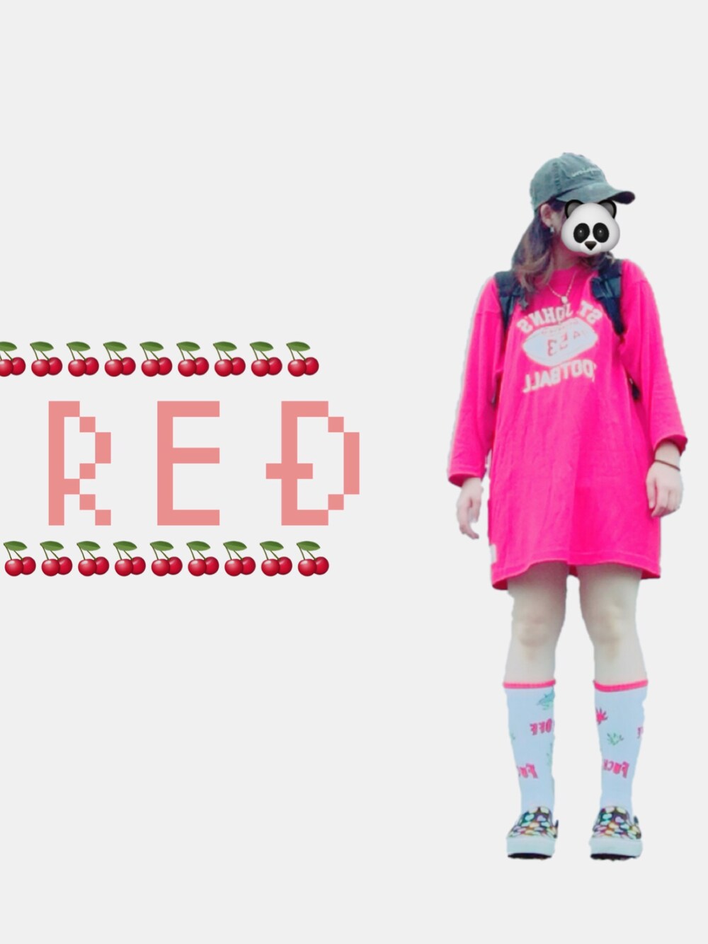 「red、used、古着、赤、of、VANSスリッポン、おしゃれさんと繋がりたい、インスタグラム」｜「Championのアイテム（Tシャツ/カットソー、レッド系）」を使った、透明人間884号さん（レディース・154cm）の秋コーディネートの1枚目の写真