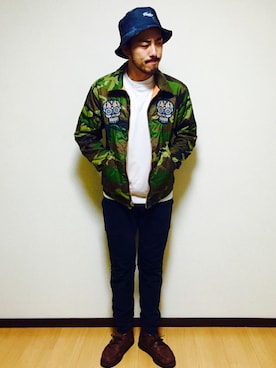 「SASQUATCHfabrix.（サスクワァッチファブリックス）のアイテム」を使った、U4さん（メンズ・170cm）の秋コーディネート