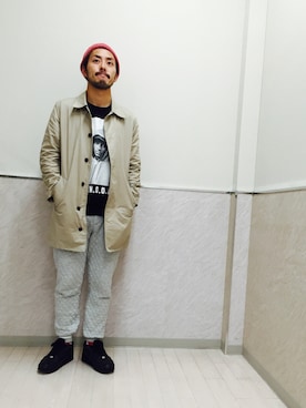 「GAP（ギャップ）のアイテム（トレンチコート）」を使った、U4さん（メンズ・170cm）の秋コーディネート