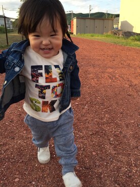 「スエット」｜riko♡さん（キッズ・80cm）の夏コーディネート