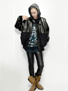 「GIVENCHY（ジバンシイ）のアイテム」を使った、DOLLARさん（メンズ・178cm）の春コーディネート