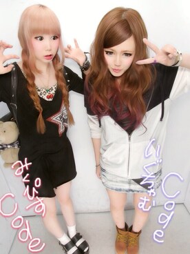 「dazzlin（ダズリン）のアイテム（サンダル、ブラック系）」を使った、みくぴすさん（レディース・159cm）の夏コーディネート