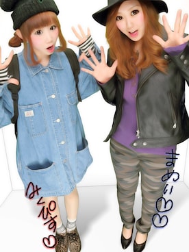 「Candy Stripper（キャンディストリッパー）の【AYAMO×Candy Stripper】SPIT THE GUM LINE SOCKS（ソックス/靴下、ホワイト系）」を使った、みくぴすさん（レディース・159cm）の春コーディネート