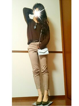 「シルバーバッグ」｜suuさん（レディース・164cm）の冬コーディネート