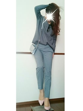 「シルバーバッグ」｜suuさん（レディース・164cm）の冬コーディネート