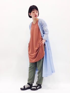 「Sheta（シータ）のアイテム」を使った、まみむさん（レディース・157cm）の春コーディネート
