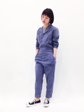 「Factor=（ファクターイコール）のアイテム（シューズ）」を使った、まみむさん（レディース・157cm）の春コーディネート