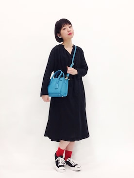 「Factor=（ファクターイコール）のアイテム（シューズ）」を使った、まみむさん（レディース・157cm）の春コーディネート