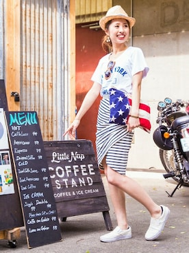 Let's get T-Shirt for WOMENさんのコーディネート