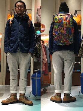 「Danner（ダナー）のアイテム（シューズ）」を使った、goslowcaravan  そうちゃんさん（メンズ・179cm）の秋コーディネート