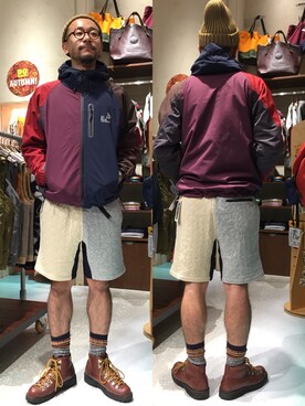 「Danner（ダナー）のアイテム（シューズ）」を使った、goslowcaravan  そうちゃんさん（メンズ・179cm）の秋コーディネート