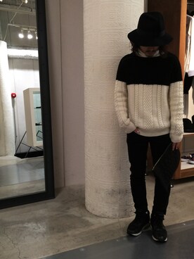 「L.H.P（エルエイチピー）のアイテム」を使った、kazuya muraiさん（メンズ・170cm）の冬コーディネート