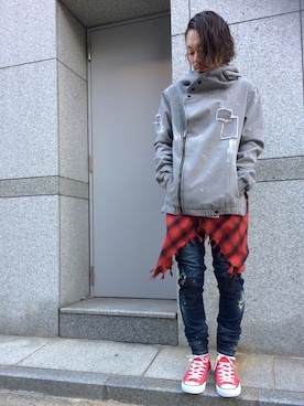 「DANKE SCHON（ダンケシェーン）のアイテム（パンツ）」を使った、kazuya muraiさん（メンズ・168cm）の秋コーディネート