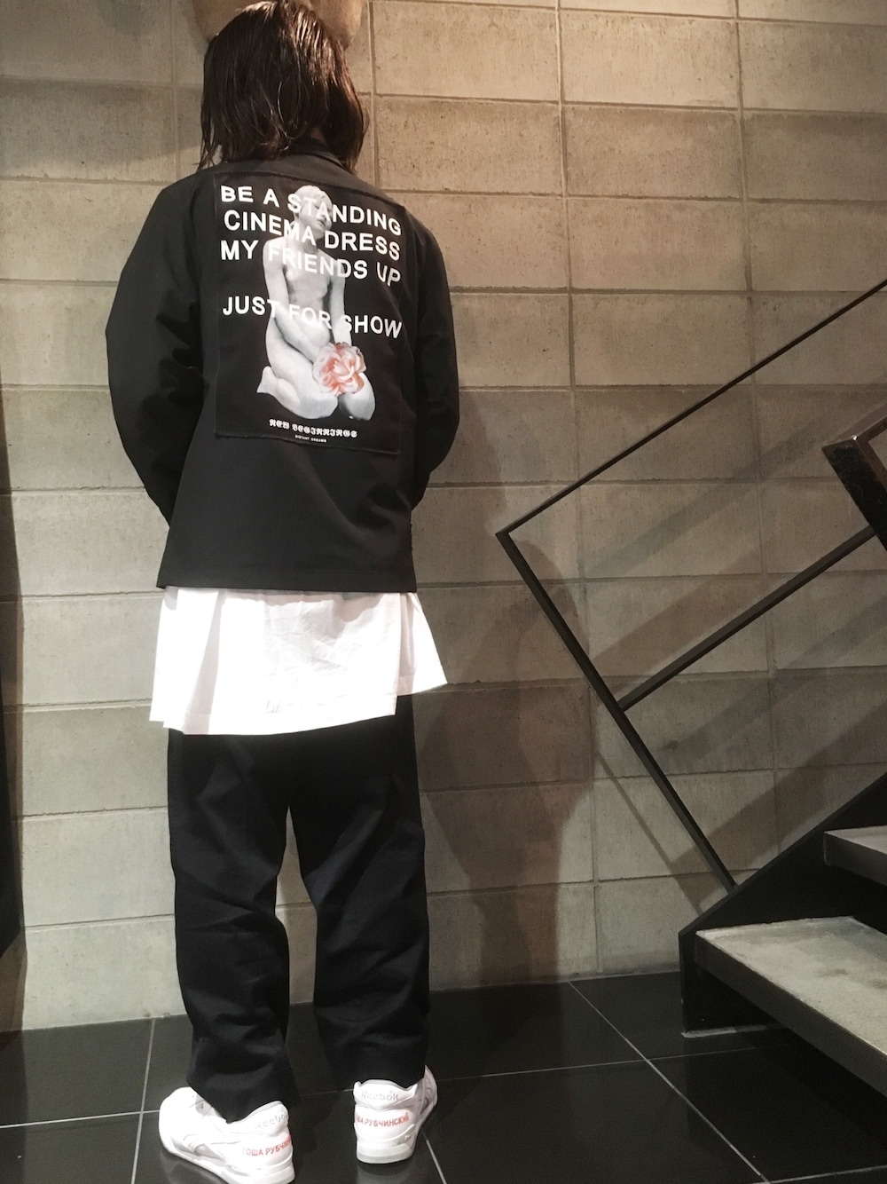 「ブラック、レイヤードスタイル、gosharubchinskiy、misbhv、MARNI、Danke schon、LHP名古屋、大人カジュアル」｜「MISBHVのアイテム（ジャケット/アウター、ブラック系）」を使った、kazuya muraiさん（メンズ・168cm）の春コーディネートの1枚目の写真