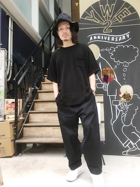 「Gosha Rubchinskiy（ゴーシャラブチンスキー）のアイテム」を使った、kazuya muraiさん（メンズ・168cm）の春コーディネート