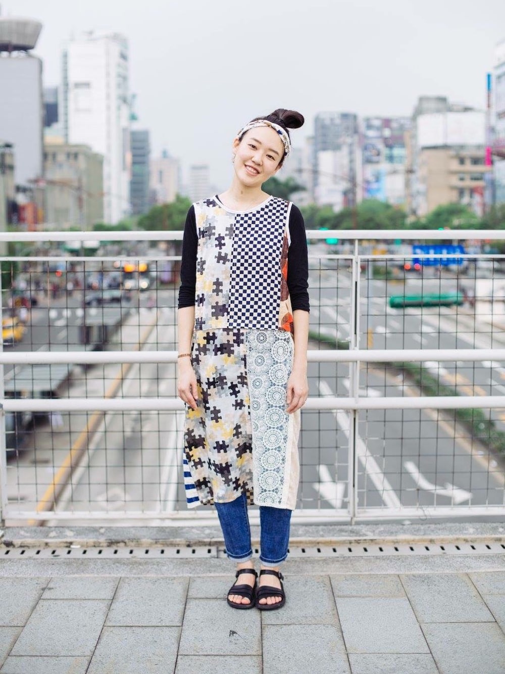 「y1,hsuanのアイテム（ワンピース、その他）」を使った、Yihsuan Chaoさん（レディース・160cm）の春コーディネートの1枚目の写真