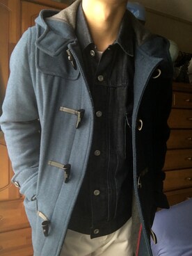 「Blue Standard （ブルースタンダード）のアイテム（ジャケット/アウター）」を使った、やまさんさん（メンズ・166cm）の冬コーディネート