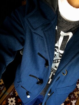 「Blue Standard （ブルースタンダード）のアイテム（ジャケット/アウター）」を使った、やまさんさん（メンズ・166cm）の冬コーディネート