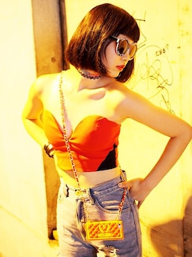 「FIG&VIPER（フィグアンドバイパー）のアイテム（その他トップス）」を使った、yuiさん（レディース・165cm）の夏コーディネート