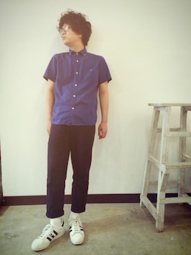 「スーパースター」｜きぬもとさん（メンズ・173cm）の夏コーディネート