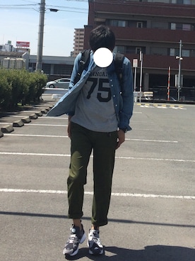 「ナンバリングT」｜AK190さん（メンズ・168cm）の春コーディネート