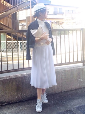 「アイテム（バングル/リストバンド）」を使った、shihoさん（レディース・155cm・20代）の春コーディネート