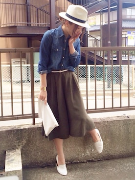 「アイテム（バングル/リストバンド）」を使った、shihoさん（レディース・155cm・20代）の春コーディネート