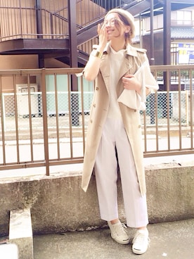「アイテム（バングル/リストバンド）」を使った、shihoさん（レディース・155cm・20代）の春コーディネート