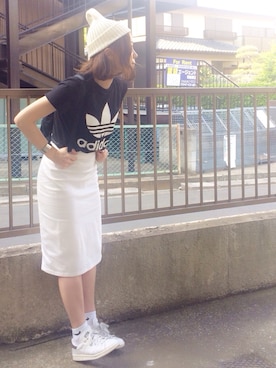 「アイテム（バングル/リストバンド）」を使った、shihoさん（レディース・155cm・20代）の春コーディネート