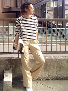 「Birth（バース）のアイテム」を使った、shihoさん（レディース・155cm）の夏コーディネート