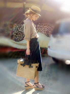 「LOLA（ローラ）のアイテム」を使った、shihoさん（レディース・155cm）の春コーディネート