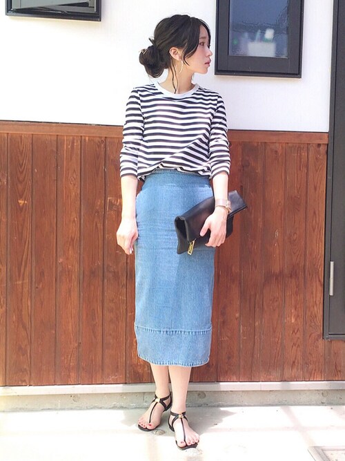 shiho｜MADISON BLUEのデニムスカートを使ったコーディネート - WEAR