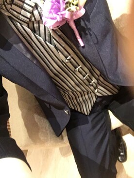 「タキシード」｜「アイテム（その他アウター）」を使った、まちゃあきさん（メンズ・170cm）の秋コーディネート