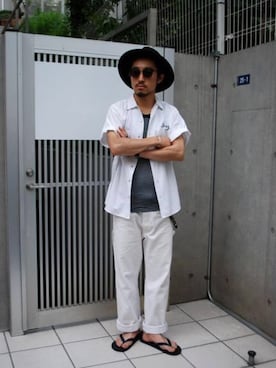 「2トーンコーディネート」｜Hiroki Koyamaさん（メンズ・168cm）の夏コーディネート