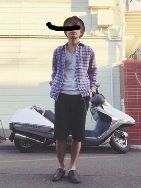 「ショートパンツ」｜AKIHITO さん（メンズ・162cm）の春コーディネート