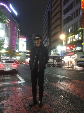 「Time is on（タイムイズオン）のアイテム（ジャケット/アウター）」を使った、YuichiroWakamatsuさん（メンズ・177cm）の秋コーディネート