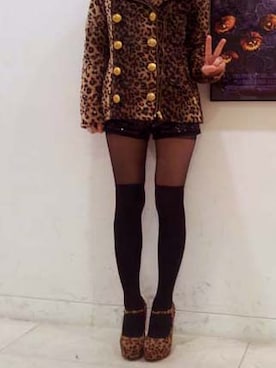 「호피」｜EUNさん（レディース・160cm）の冬コーディネート